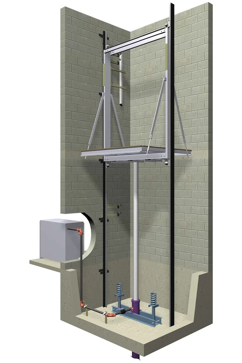 Arkown hydraulic elevator offering safe and reliable passenger and goods transport